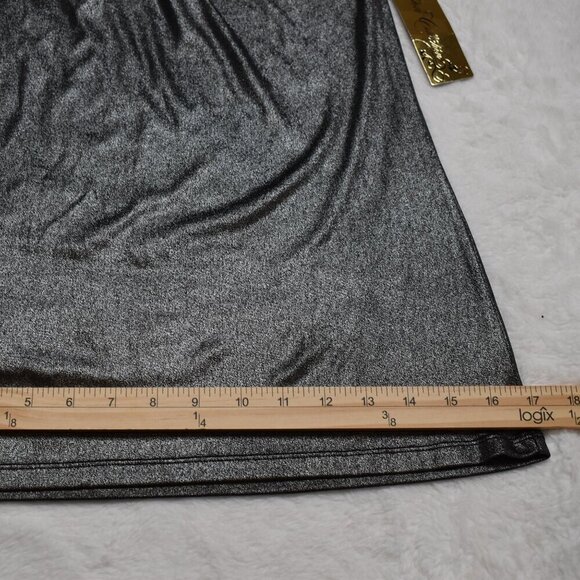 South Pole Liquid Shine Tunic Sz M Metallic Party Cocktail Holiday Y2K 90s Retro - Picture 13 of 16